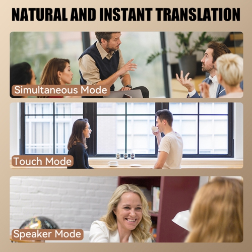 Plus de 200 langues Traducteur en temps réel AI Translation Écouteurs boutons Smart Voice