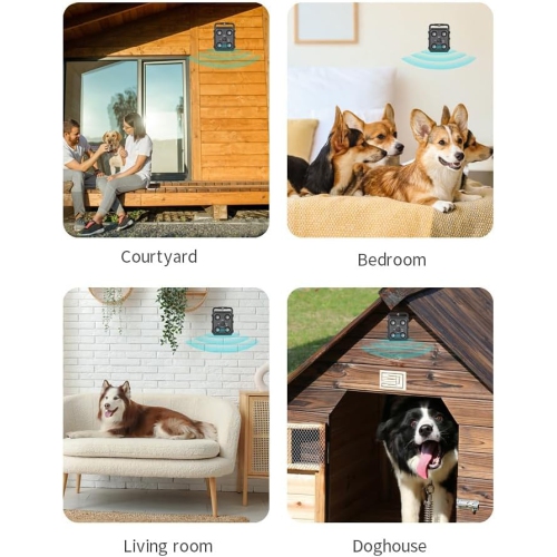 Brand new mini ultrasonic dog repeller training bark stopper smart portable outdoor self-defense rechargeable 4 times head ultrasonic dog barking