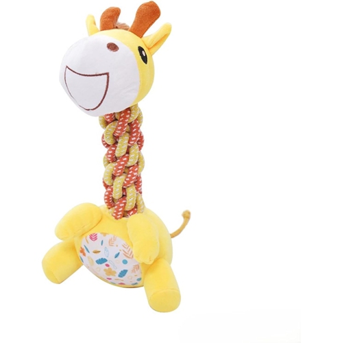 Large squeaky plush dinosaur dog toy, durable chew toy for dogs who love to chew, perfect for small and medium dogs to reduce bite force and chewing