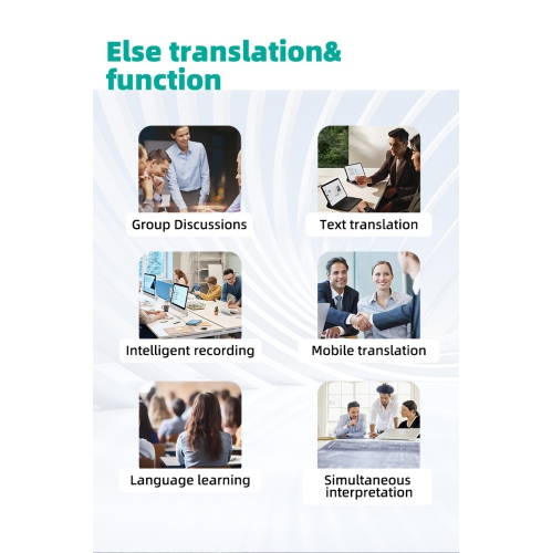 Vormor Z6 Traducteur hors ligne précis, 138 langues ​​la traduction simultanée prend en charge l'apprentissage en voyage et la machine de traduction