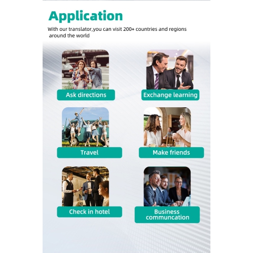 Vormor Z6 Traducteur hors ligne précis, 138 langues ​​la traduction simultanée prend en charge l'apprentissage en voyage et la machine de traduction
