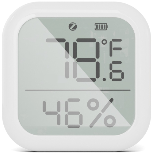 Tuya ZigBee smart home temperature and humidity sensor, digital display app remote control temperature and humidity smart sensor - square