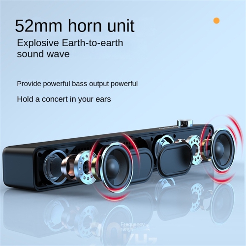 Bluetooth speaker with high volume, home long simple style subwoofer, universal TV computer high-quality speaker, home theater Hifi music wireless
