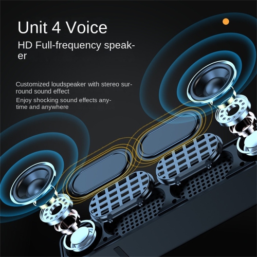 Bluetooth speaker with high volume, home long simple style subwoofer, universal TV computer high-quality speaker, home theater Hifi music wireless