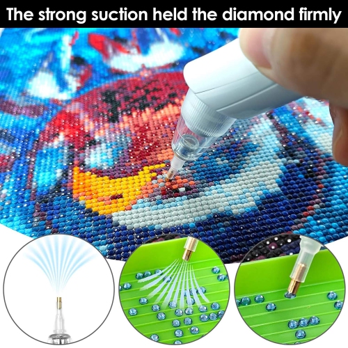 Electric Diamond Art Painting Pen, Cordless Pen with Vacuum Pump, 3 Adjustable Suction Modes, DIY Diamond Painting Tools