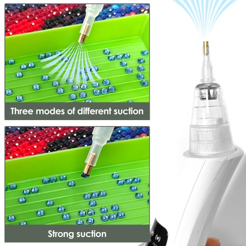 Electric Diamond Art Painting Pen, Cordless Pen with Vacuum Pump, 3 Adjustable Suction Modes, DIY Diamond Painting Tools
