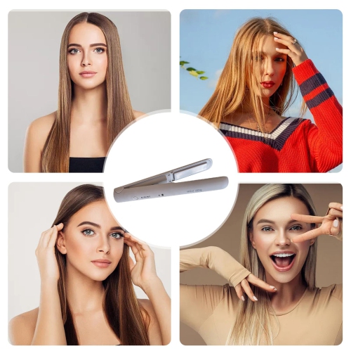 Mini fer plat, fer plat sans fil miniature, avec panneaux recouverts de céramique et 3 réglages de chaleur pour tous les types de cheveux