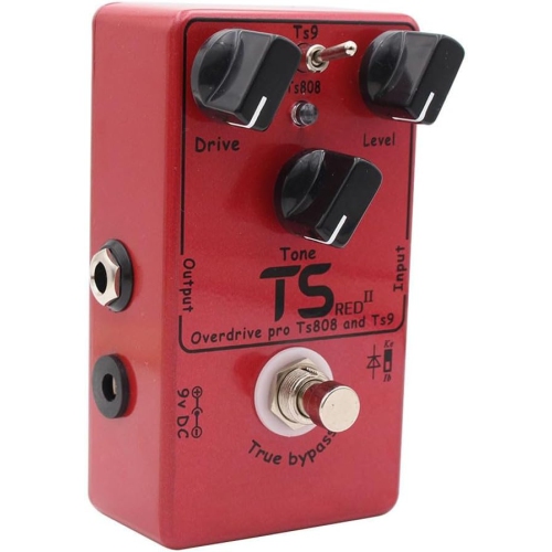 Guitar Classic Dual-Mode Overdrive Effector|TS9/TS808 Dual Circuit|One-click Tone Switch|Upgraded Sound Quality|Mini Metal Body|Portable Design