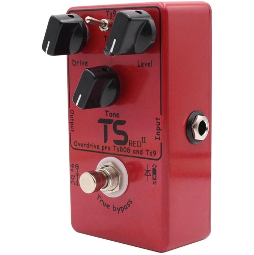 Guitar Classic Dual-Mode Overdrive Effector|TS9/TS808 Dual Circuit|One-click Tone Switch|Upgraded Sound Quality|Mini Metal Body|Portable Design