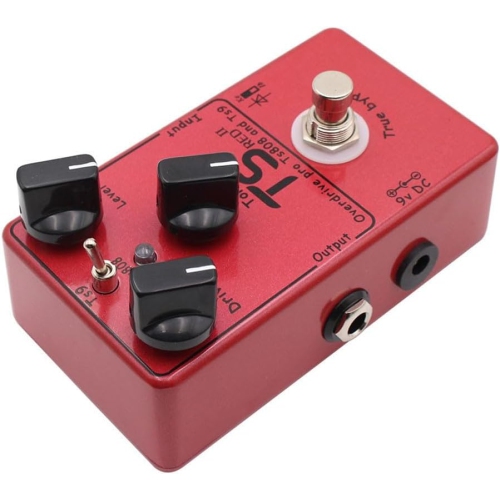 Guitar Classic Dual-Mode Overdrive Effector|TS9/TS808 Dual Circuit|One-click Tone Switch|Upgraded Sound Quality|Mini Metal Body|Portable Design