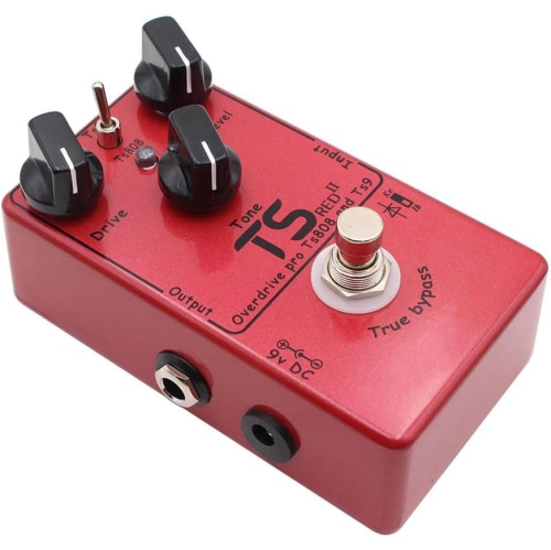 Guitar Classic Dual-Mode Overdrive Effector|TS9/TS808 Dual Circuit|One-click Tone Switch|Upgraded Sound Quality|Mini Metal Body|Portable Design