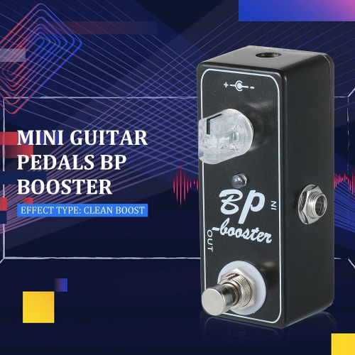 Guitar Pedal Mini guitar pedal | Professional pure sound booster | +20dB gain | DIP frequency band selection | True bypass mechanical switch | FET