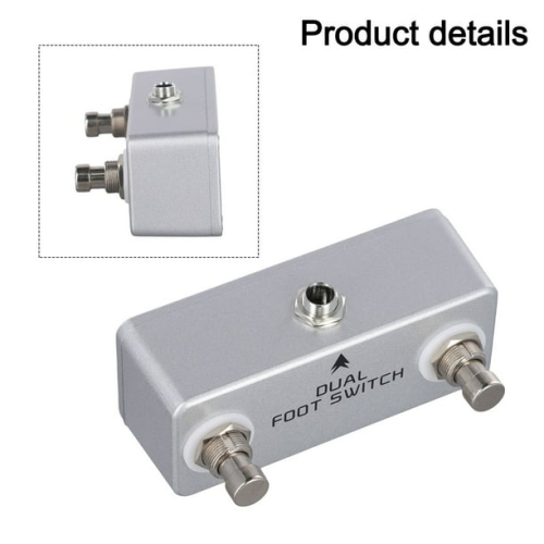 Commande au pied multifonction à double verrouillage|Connexion directe sans bloc d'alimentation|Boîtier moulé en alliage|Sortie stéréo|Universel pour