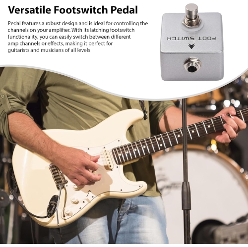 Guitar pedal effects | Metal foot channel switcher | Direct connection without power supply | 55 ultra-thin body | Universal for speakers | For beat