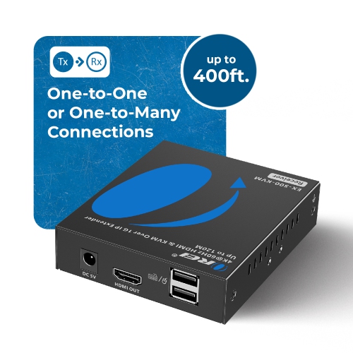 Récepteur HDMI™ 4K OREI seulement - 500&nbsp;pi (Cat6) (EX-500-KVM-RX)