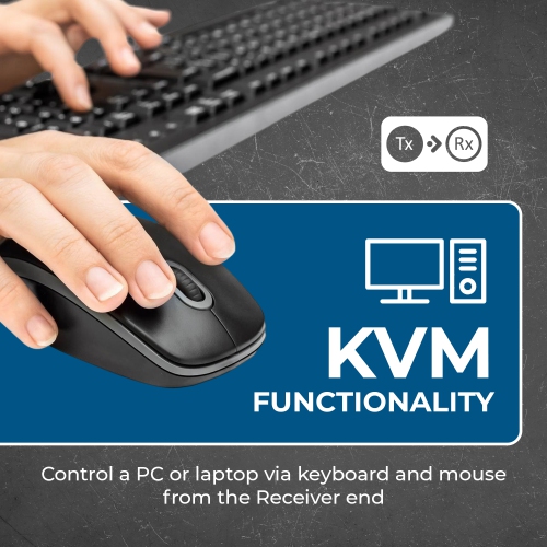 Récepteur HDMI™ 4K OREI seulement - 500&nbsp;pi (Cat6) (EX-500-KVM-RX)