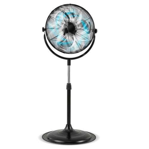 Gymax 18'' High Velocity Pedestal Fan w/3 Speeds 360 Degree Tilt & Adjustable Heigh for Home