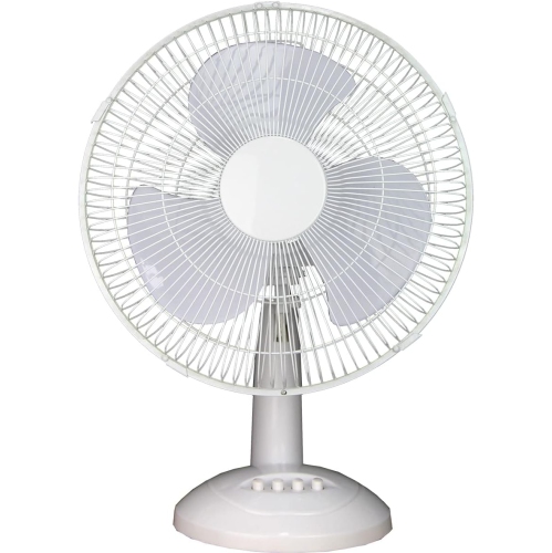 Ventilateur de bureau oscillant de 12&nbsp;po de Tooltech – 3 réglages de vitesse, fonctionnement silencieux, débit d'air réglable, légèreté,