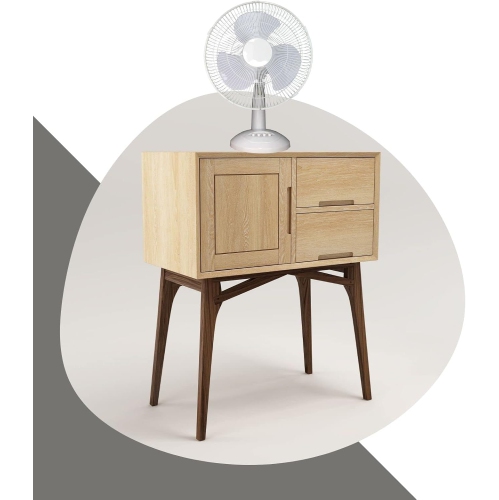 Ventilateur de bureau oscillant de 12&nbsp;po de Tooltech – 3 réglages de vitesse, fonctionnement silencieux, débit d'air réglable, légèreté,