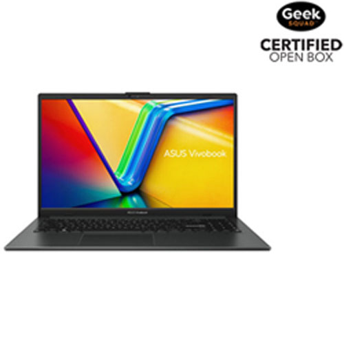 Open Box - ASUS Vivobook Go 15 15.6" Business Laptop - Mixed Black (Intel Processor N100/4GB RAM/128GB SSD)