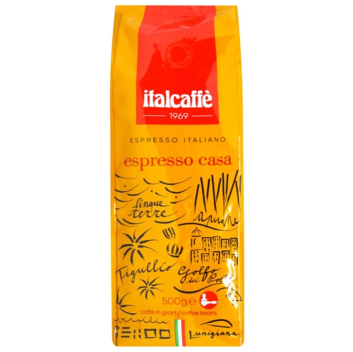ITALCAFFE  Espresso Casa Coffee Beans 500G