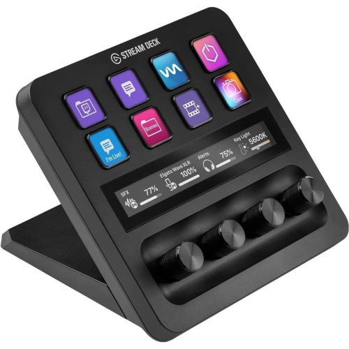 Refurbished - Elgato Stream Deck + Studio Controller with customizable touch strip and dials - Black