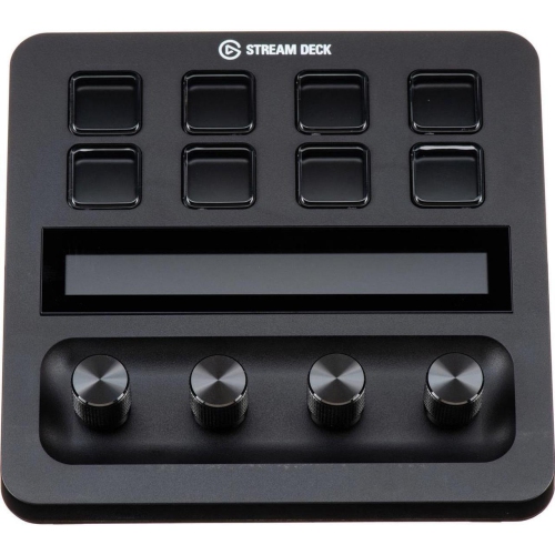 Refurbished - Elgato Stream Deck + Studio Controller with customizable touch strip and dials - Black