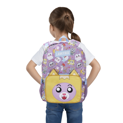 Lanky Box 2-Piece 16” Backpack & Lunch Box Set For School And Travel