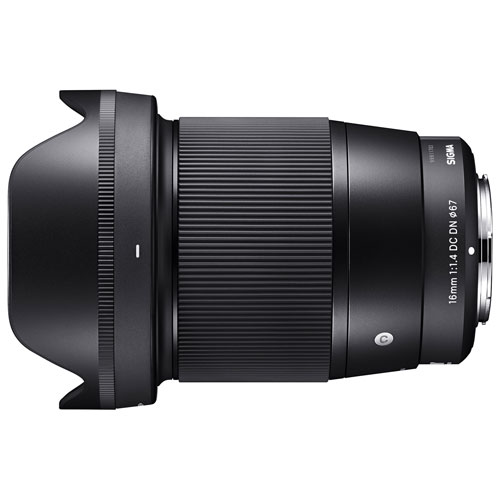 Objectif DC DN 16 mm f/1,4 Contemporary de Sigma pour monture RFS de Canon