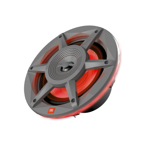 JBL Stadium Marine 62 6-1/2" 100W RMS 2-Way Marine Speakers with Built-in RGB LED Lights - Gray