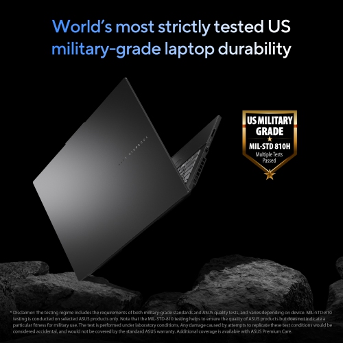 ASUS Vivobook Pro 15 Laptop (15.6” 3K OLED Display / Intel Core Ultra 9 / NVIDIA GeForce RTX 4050 / 24GB / 1TB SSD / Windows 11 Home / Wi-Fi 6E/
