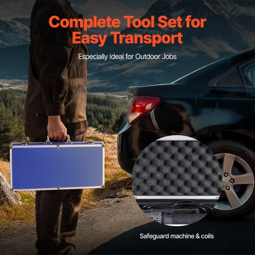 VEVOR 1000w Magnetic Induction Heater Kit, 110V Portable Hand-held Induction Heater with 10PCS Induction Coils, Flameless Induction Heater Bolt