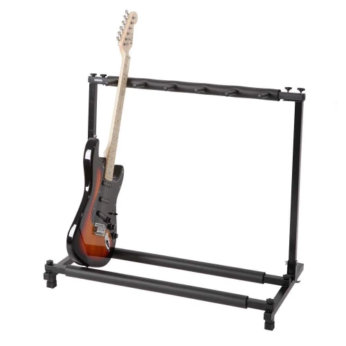 Karl Home Triple Folding Multiple Guitar Holder Rack Stand Black
