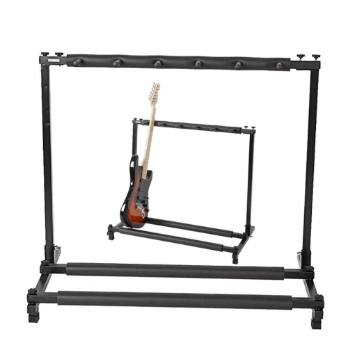 Karl Home Triple Folding Multiple Guitar Holder Rack Stand Black