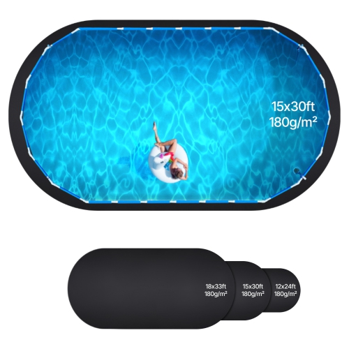 Doublure de piscine ovale VEVOR 15 x 30&nbsp;pi, doublure de piscine pour piscines hors terre, tapis de piscine très épais, protection contre les