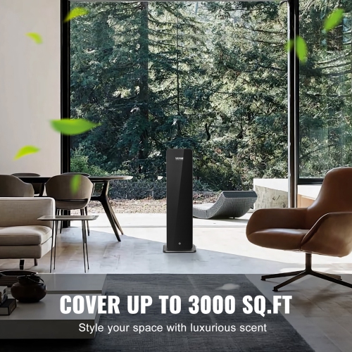 VEVOR 950ml Scent Air Machine for Home, Bluetooth Smart Cold Air Diffuser, 3000sq.ft Waterless Essential Oil Scent Air Diffuser, Floor Standing