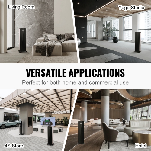 VEVOR 950ml Scent Air Machine for Home, Bluetooth Smart Cold Air Diffuser, 3000sq.ft Waterless Essential Oil Scent Air Diffuser, Floor Standing