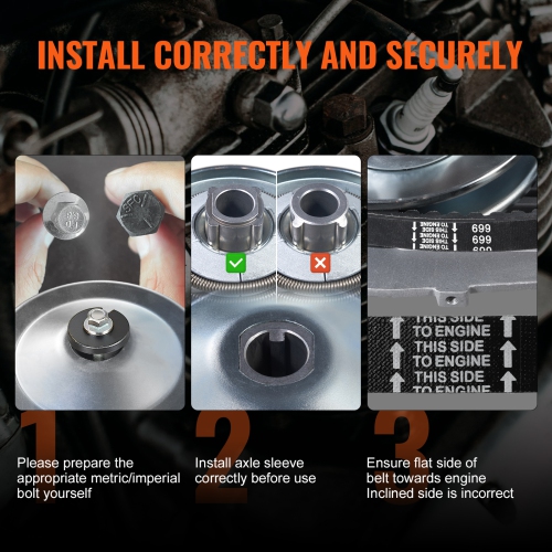 VEVOR 2000 RPM Drive Clutch, 2-8HP Engine, High-Strength Drive Clutch with Asymmetric Designed Wheels & Robust Rubber Belt, Sturdy & Durable Clutch