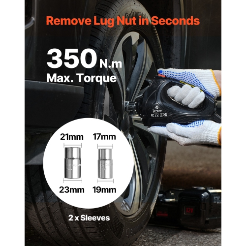 VEVOR 5 Tons /11000 lbs Electric Car Jack, Hydraulic Jack Lift with Built-In Inflator, 12V Tire Change Replacement with Electric Impact Wrench & LED