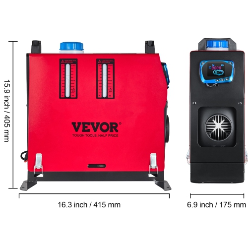 VEVOR 8KW Diesel Air Heater Muffler Diesel Heater 12V 8000W Diesel Parking Heater Remote Control Remote Control with LCD Switch for Car Bus Trucks