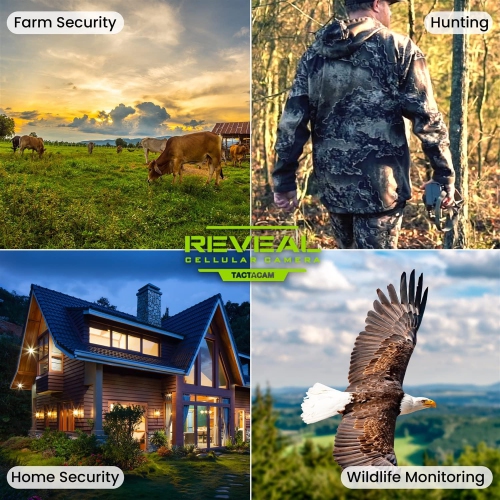 TACTACAM Reveal XB Cellular Trail Camera, No Glow - Verizon & AT&T Reveal 32GB SD Card and Lens Cloth