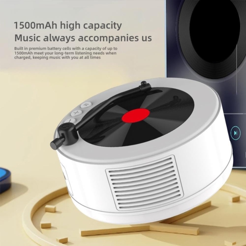 Lecteur de musique rétro avec haut-parleur Bluetooth, petit haut-parleur Bluetooth, haut-parleur audio sans fil Bluetooth portatif pour le décor du