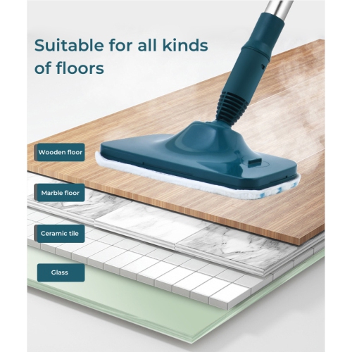 Steam mop, multifunctional electric high temperature steam cleaner, handheld mopping machine, detachable floor steamer - dark green