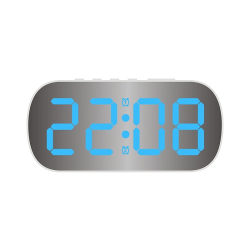Simple ins style&nbsp;: horloge électronique à affichage numérique LED, petit réveille-matin numérique de bureau, réveille-matin à miroir pour