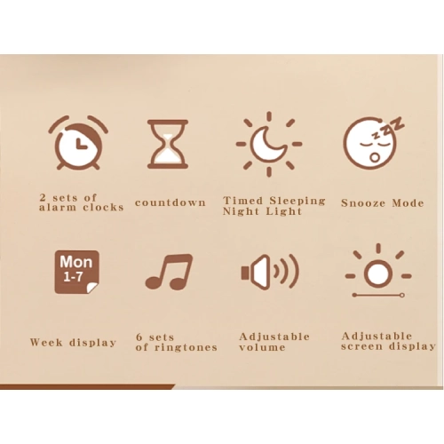 Dual alarm clock, good looking, loud volume, can wake up children's alarm clock, suitable for bedroom, suitable for teenagers, children's sleep