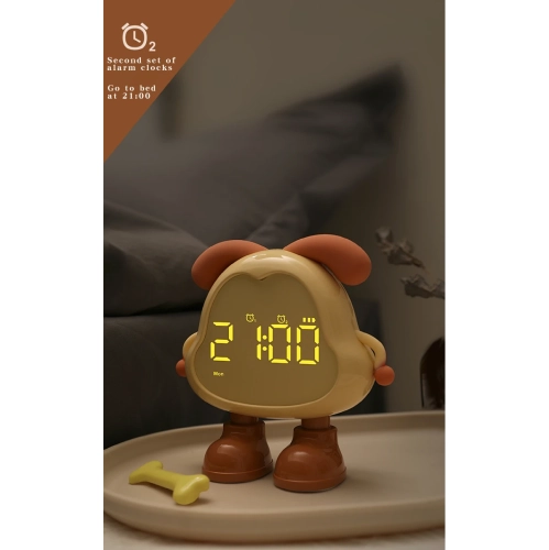 Dual alarm clock, good looking, loud volume, can wake up children's alarm clock, suitable for bedroom, suitable for teenagers, children's sleep