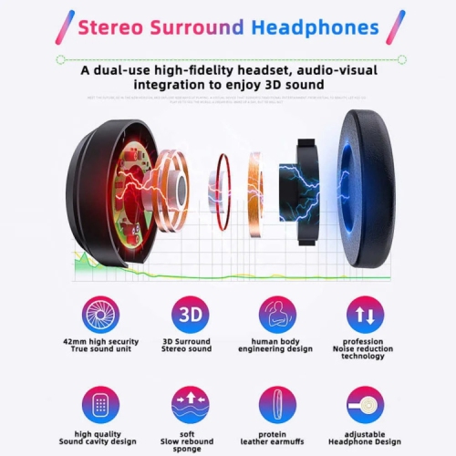 Virtual display glasses all-in-one machine, VR wireless high-definition movie smart head-mounted BOX, VR glasses-J60 black