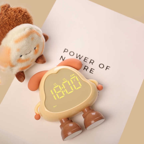 Double réveil, beau, volume fort, peut réveiller le réveil des enfants, adapté pour la chambre, adapté aux adolescents, entraîneur de sommeil pour