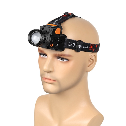 Phare à induction Strong LED Chargeur USB multifonctionnel pour la pêche nocturne à l'extérieur - mèche [lumière jaune]