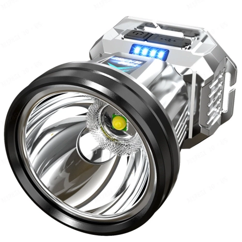 Lumière forte longue durée LED lampe frontale lithium pile rechargeable tête lampe de poche longue portée pour la pêche à l'extérieur à la maison -